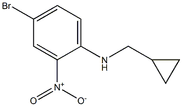 4-bromo-N-(cyclopropylmethyl)-2-nitroaniline Struktur