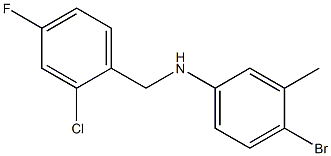 4-bromo-N-[(2-chloro-4-fluorophenyl)methyl]-3-methylaniline Struktur