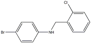 4-bromo-N-[(2-chlorophenyl)methyl]aniline Struktur