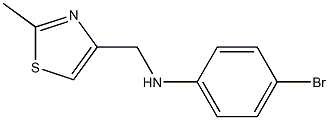 4-bromo-N-[(2-methyl-1,3-thiazol-4-yl)methyl]aniline Struktur