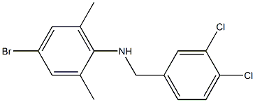 4-bromo-N-[(3,4-dichlorophenyl)methyl]-2,6-dimethylaniline Struktur