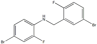 4-bromo-N-[(5-bromo-2-fluorophenyl)methyl]-2-fluoroaniline Struktur