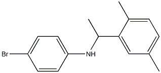 4-bromo-N-[1-(2,5-dimethylphenyl)ethyl]aniline Struktur