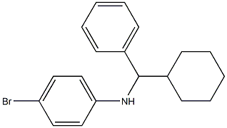 4-bromo-N-[cyclohexyl(phenyl)methyl]aniline Struktur