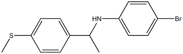 4-bromo-N-{1-[4-(methylsulfanyl)phenyl]ethyl}aniline Struktur