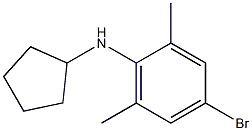 4-bromo-N-cyclopentyl-2,6-dimethylaniline Struktur