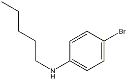 4-bromo-N-pentylaniline Struktur