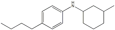 4-butyl-N-(3-methylcyclohexyl)aniline Struktur