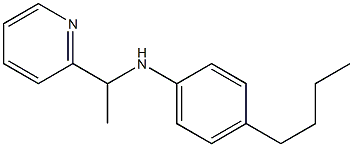 4-butyl-N-[1-(pyridin-2-yl)ethyl]aniline Struktur