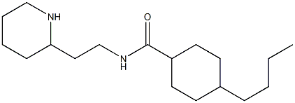 4-butyl-N-[2-(piperidin-2-yl)ethyl]cyclohexane-1-carboxamide Struktur