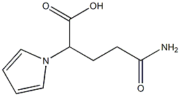 4-carbamoyl-2-(1H-pyrrol-1-yl)butanoic acid Struktur