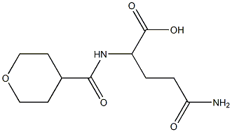 4-carbamoyl-2-(oxan-4-ylformamido)butanoic acid Struktur