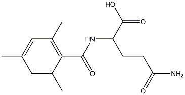 4-carbamoyl-2-[(2,4,6-trimethylphenyl)formamido]butanoic acid Struktur