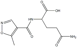 4-carbamoyl-2-[(5-methyl-1,2-oxazol-4-yl)formamido]butanoic acid Struktur