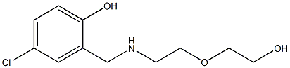 4-chloro-2-({[2-(2-hydroxyethoxy)ethyl]amino}methyl)phenol Struktur