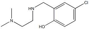 4-chloro-2-({[2-(dimethylamino)ethyl]amino}methyl)phenol Struktur