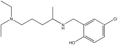 4-chloro-2-({[5-(diethylamino)pentan-2-yl]amino}methyl)phenol Struktur