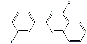 4-chloro-2-(3-fluoro-4-methylphenyl)quinazoline Struktur