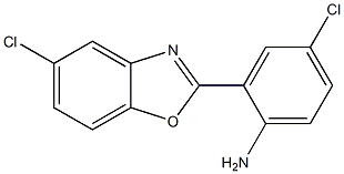 4-chloro-2-(5-chloro-1,3-benzoxazol-2-yl)aniline Struktur