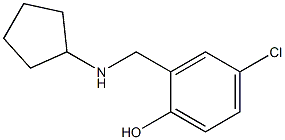 4-chloro-2-[(cyclopentylamino)methyl]phenol Struktur