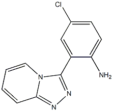 4-chloro-2-[1,2,4]triazolo[4,3-a]pyridin-3-ylaniline Struktur