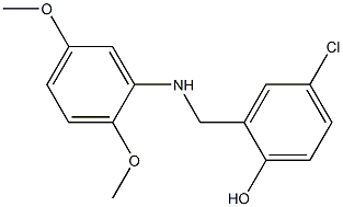 4-chloro-2-{[(2,5-dimethoxyphenyl)amino]methyl}phenol Struktur