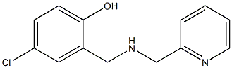 4-chloro-2-{[(pyridin-2-ylmethyl)amino]methyl}phenol Struktur