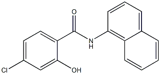 4-chloro-2-hydroxy-N-(naphthalen-1-yl)benzamide Struktur