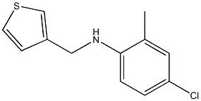 4-chloro-2-methyl-N-(thiophen-3-ylmethyl)aniline Struktur