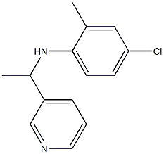 4-chloro-2-methyl-N-[1-(pyridin-3-yl)ethyl]aniline Struktur