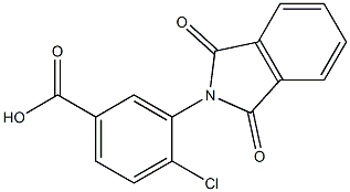 4-chloro-3-(1,3-dioxo-2,3-dihydro-1H-isoindol-2-yl)benzoic acid Struktur