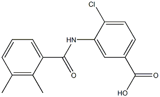 4-chloro-3-[(2,3-dimethylbenzene)amido]benzoic acid Struktur