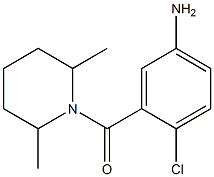 4-chloro-3-[(2,6-dimethylpiperidin-1-yl)carbonyl]aniline Struktur