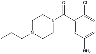 4-chloro-3-[(4-propylpiperazin-1-yl)carbonyl]aniline Struktur