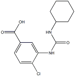 4-chloro-3-[(cyclohexylcarbamoyl)amino]benzoic acid Struktur