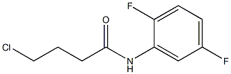 4-chloro-N-(2,5-difluorophenyl)butanamide Struktur