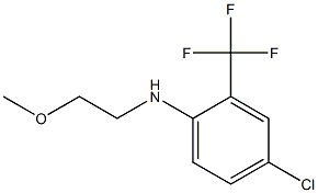 4-chloro-N-(2-methoxyethyl)-2-(trifluoromethyl)aniline Struktur