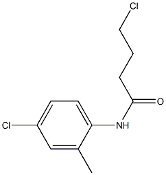 4-chloro-N-(4-chloro-2-methylphenyl)butanamide Struktur