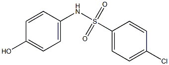 4-chloro-N-(4-hydroxyphenyl)benzene-1-sulfonamide Struktur