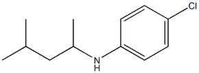 4-chloro-N-(4-methylpentan-2-yl)aniline Struktur