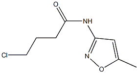 4-chloro-N-(5-methylisoxazol-3-yl)butanamide Struktur