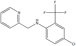 4-chloro-N-(pyridin-2-ylmethyl)-2-(trifluoromethyl)aniline Struktur