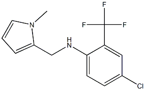 4-chloro-N-[(1-methyl-1H-pyrrol-2-yl)methyl]-2-(trifluoromethyl)aniline Struktur