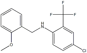 4-chloro-N-[(2-methoxyphenyl)methyl]-2-(trifluoromethyl)aniline Struktur