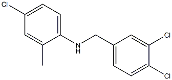 4-chloro-N-[(3,4-dichlorophenyl)methyl]-2-methylaniline Struktur