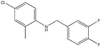 4-chloro-N-[(3,4-difluorophenyl)methyl]-2-methylaniline Struktur