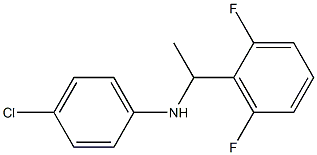 4-chloro-N-[1-(2,6-difluorophenyl)ethyl]aniline Struktur