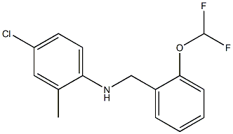 4-chloro-N-{[2-(difluoromethoxy)phenyl]methyl}-2-methylaniline Struktur