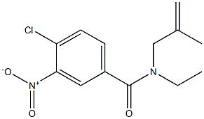 4-chloro-N-ethyl-N-(2-methylprop-2-enyl)-3-nitrobenzamide Struktur