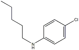 4-chloro-N-pentylaniline Struktur